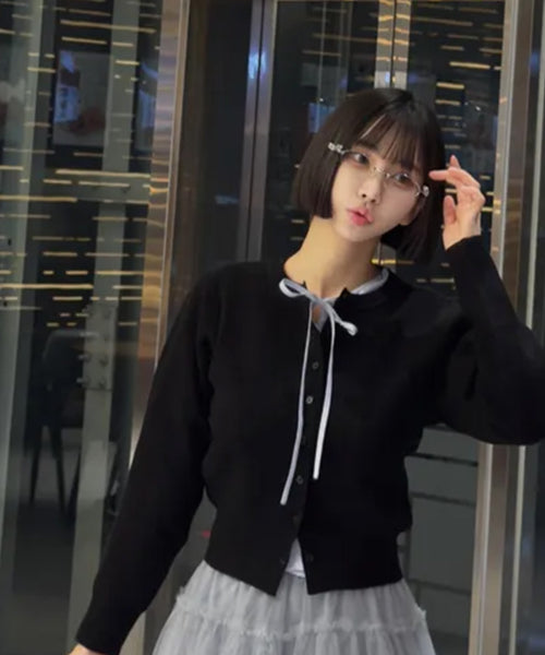 MIXXO MIXXO Cardigan Round Neck (C)