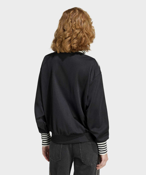 ADIDAS ADIDAS Vintage Beckenbauer Striped Rib Track Top - Black