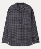 MIXXO MIXXO Shirt Overfit Check Sky Blue S