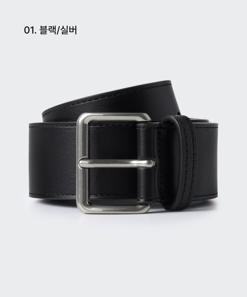 MUSINSA STANDARD WOMAN MUSINSA STANDARD WOMAN Women's Rounded Square Synthetic Leather Belt_40mm