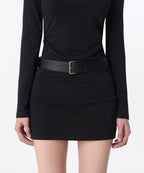MUSINSA STANDARD WOMAN MUSINSA STANDARD WOMAN Women's Rounded Square Synthetic Leather Belt_40mm