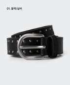 MUSINSA STANDARD WOMAN MUSINSA STANDARD WOMAN Women's Synthetic Leather Dot Stud Belt 25mm