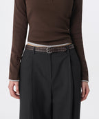 MUSINSA STANDARD WOMAN MUSINSA STANDARD WOMAN Women's Synthetic Leather Dot Stud Belt 25mm