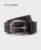 MUSINSA STANDARD WOMAN MUSINSA STANDARD WOMAN Women's Synthetic Leather Dot Stud Belt 25mm