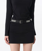 MUSINSA STANDARD WOMAN MUSINSA STANDARD WOMAN Women's Synthetic Leather Square Stud Belt_30mm