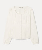 MIXXO MIXXO Shirring Cut Blouse Long Sleeve