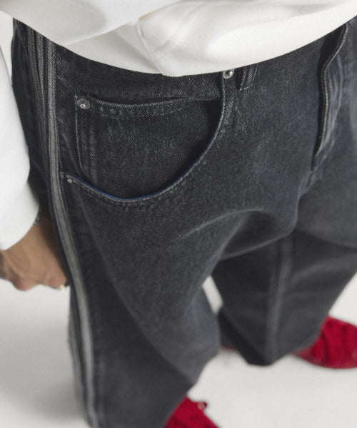 ADIDAS ADIDAS Firebird Denim Pants - Black