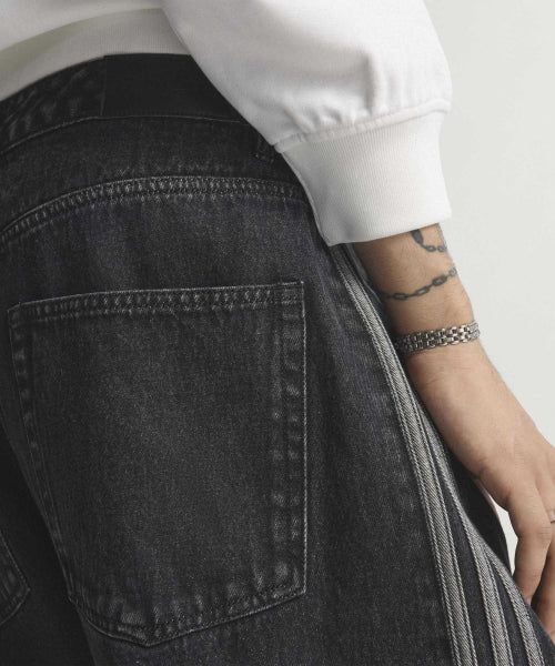 ADIDAS ADIDAS Firebird Denim Pants - Black