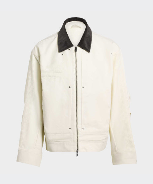 ADIDAS ADIDAS Premium Essential Bomber Jacket - Ivory