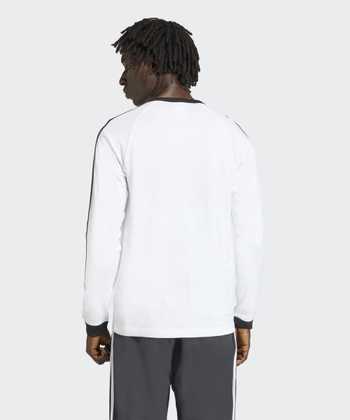ADIDAS ADIDAS 3-Stripe Long Sleeve T-Shirt - White