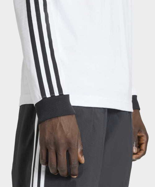 ADIDAS ADIDAS 3-Stripe Long Sleeve T-Shirt - White