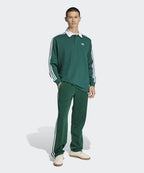 ADIDAS ADIDAS 3-Stripe Rugby Long Sleeve Polo - Green