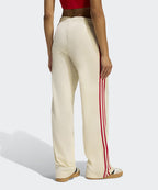 ADIDAS ADIDAS Firebird Loose Track Pants - Cream White: Red