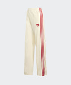 ADIDAS ADIDAS Firebird Loose Track Pants - Cream White: Red