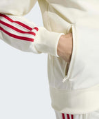 ADIDAS ADIDAS Firebird Jacket - Cream White: Red
