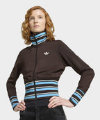 ADIDAS ADIDAS Vintage High Knit Rib Track Top - Aura Coffee