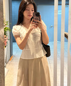 MIXXO MIXXO Cotton Long Skirt C