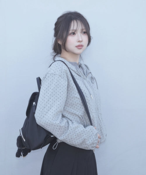 MIXXO MIXXO Hoodie Stitched Zip-Up