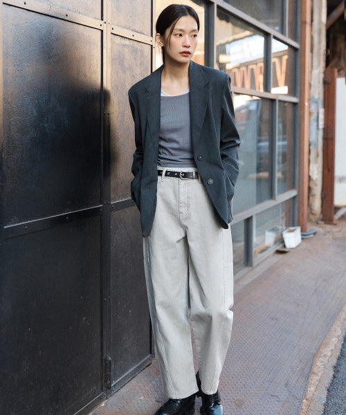 MIXXO MIXXO Denim Curved Pants S