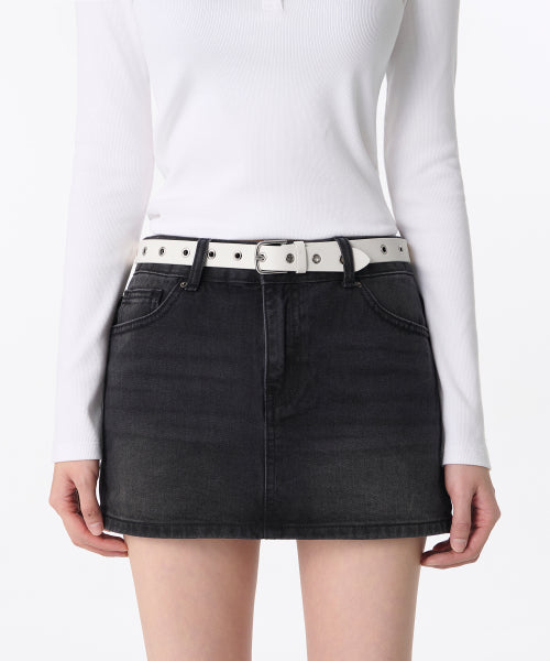 MUSINSA STANDARD WOMAN MUSINSA STANDARD WOMAN Women's Synthetic Leather Eyelet Belt 25mm