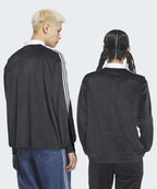 ADIDAS ADIDAS Velor Polo Long Sleeve - Black