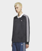ADIDAS ADIDAS Velor Polo Long Sleeve - Black