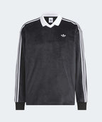 ADIDAS ADIDAS Velor Polo Long Sleeve - Black