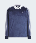 ADIDAS ADIDAS Velor Polo Long Sleeve - Night Indigo