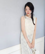 MIXXO MIXXO Lace Layered Long Dress - Size S