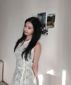MIXXO MIXXO Lace Layered Long Dress - Size S