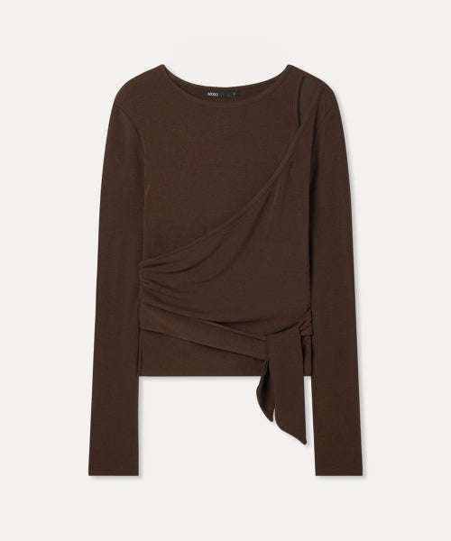 MIXXO MIXXO T-Shirt Slit Wrap Long Sleeve