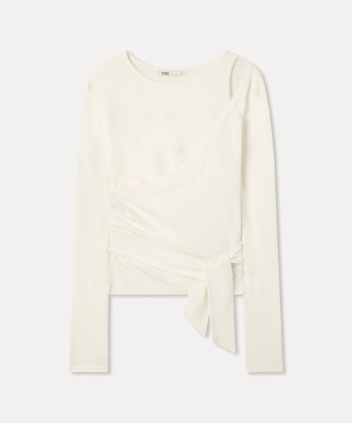 MIXXO MIXXO T-Shirt Slit Wrap Long Sleeve