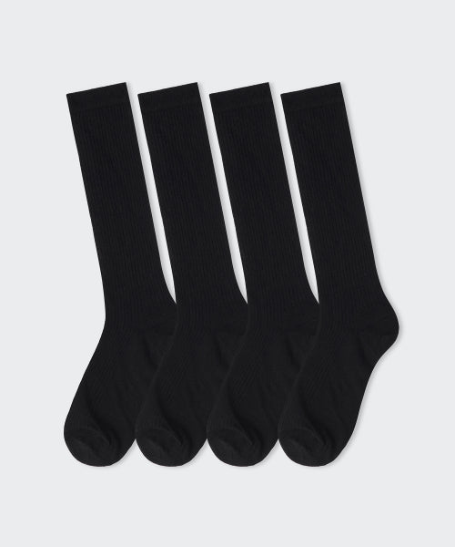 MUSINSA STANDARD WOMAN MUSINSA STANDARD WOMAN Women's Vertical Sheer Socks 4 Pack