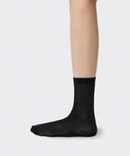 MUSINSA STANDARD WOMAN MUSINSA STANDARD WOMAN Women's Vertical Sheer Socks 3 Pack (Black)