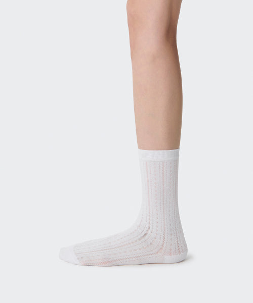 MUSINSA STANDARD WOMAN MUSINSA STANDARD WOMAN Women's Pointel Crew Socks 3 Pack