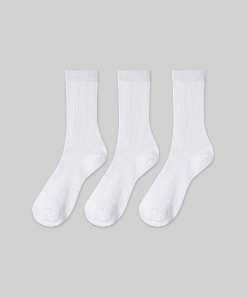 MUSINSA STANDARD WOMAN MUSINSA STANDARD WOMAN Women's Pointel Crew Socks 3 Pack