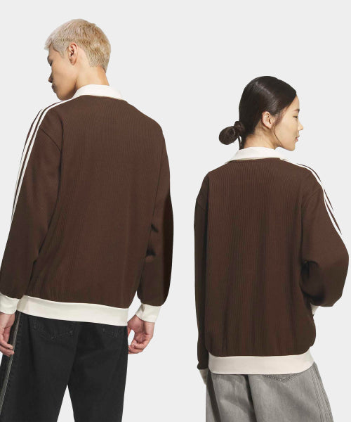 ADIDAS ADIDAS Waffle Classic Track Top - Dark Brown