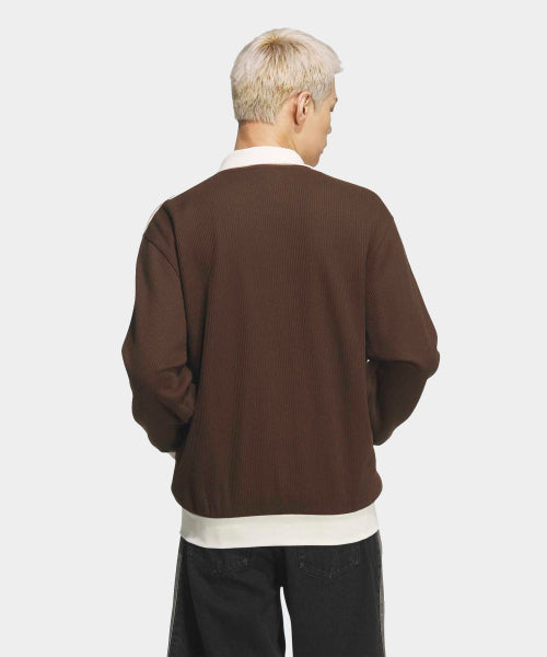 ADIDAS ADIDAS Waffle Classic Track Top - Dark Brown