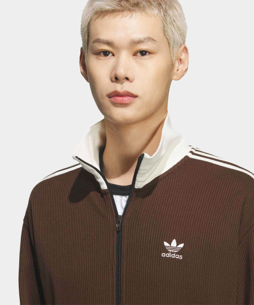 ADIDAS ADIDAS Waffle Classic Track Top - Dark Brown