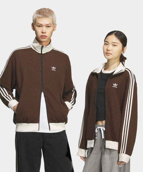 ADIDAS ADIDAS Waffle Classic Track Top - Dark Brown