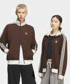 ADIDAS ADIDAS Waffle Classic Track Top - Dark Brown