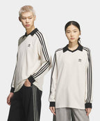 ADIDAS ADIDAS Waffle Long Sleeve Polo Tee - Wonder White