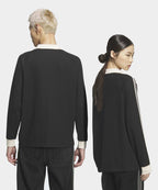 ADIDAS ADIDAS Waffle Long Sleeve Polo Tee - Black
