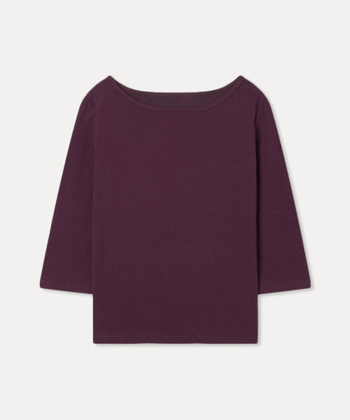 MIXXO MIXXO T-Shirt Boat Neck Three-Quarter Sleeve