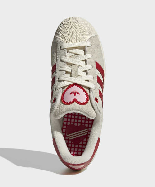 ADIDAS ADIDAS Superstar II Sneakers - Cream White: Red