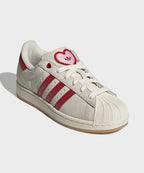 ADIDAS ADIDAS Superstar II Sneakers - Cream White: Red