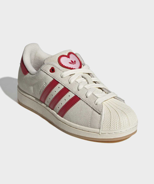 ADIDAS ADIDAS Superstar II Sneakers - Cream White: Red