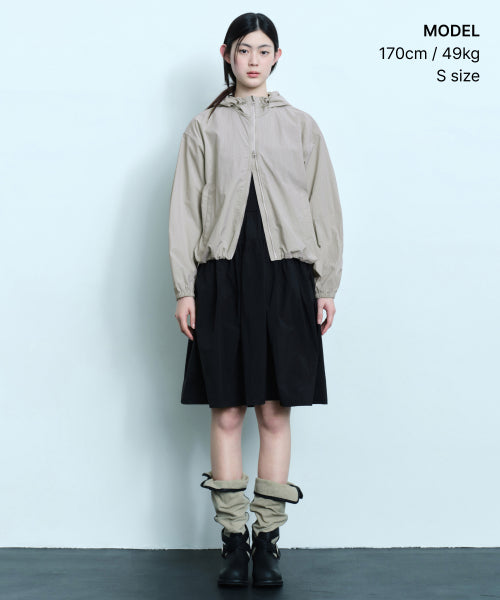 MUSINSA STANDARD WOMAN MUSINSA STANDARD WOMAN Women's Grid Check Windbreaker [Light Beige]