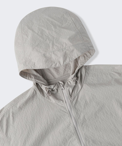MUSINSA STANDARD WOMAN MUSINSA STANDARD WOMAN Women's Grid Check Windbreaker [Light Beige]