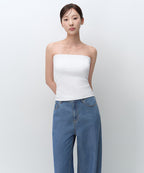 MUSINSA STANDARD WOMAN MUSINSA STANDARD WOMAN Tube Bra Top White